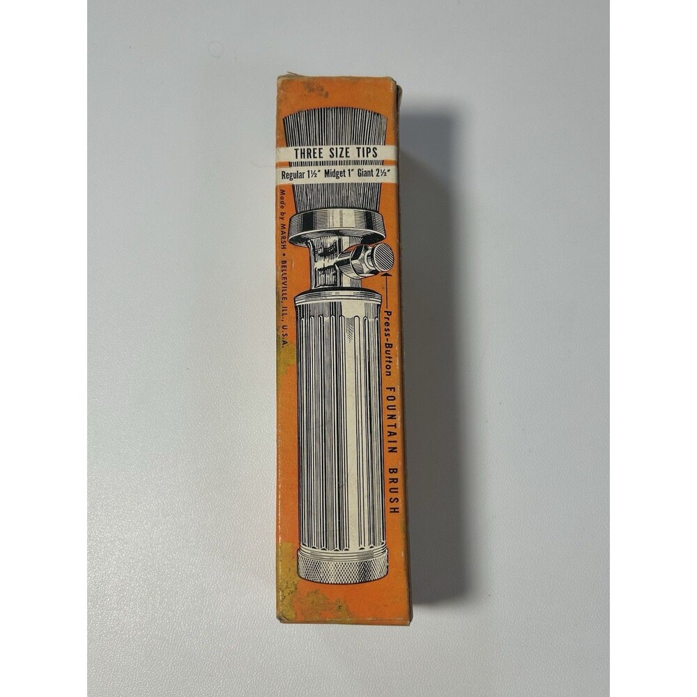 Vintage MARSH Stencil Fountain Brush With Box - Old Sign Painter Stenciler FB-25